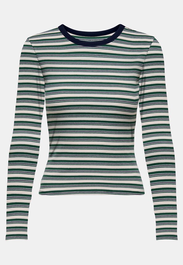 ONLEASY L/S O-NECK STRIPE -0