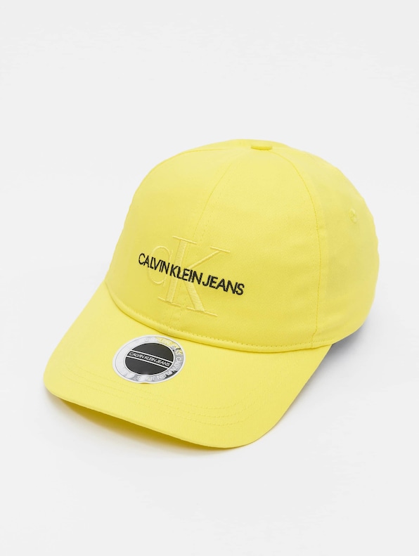 Calvin Klein Men's Denim Monogram Logo Cap - Black