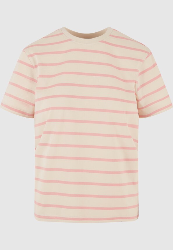 Ladies Striped Boxy Tee-4