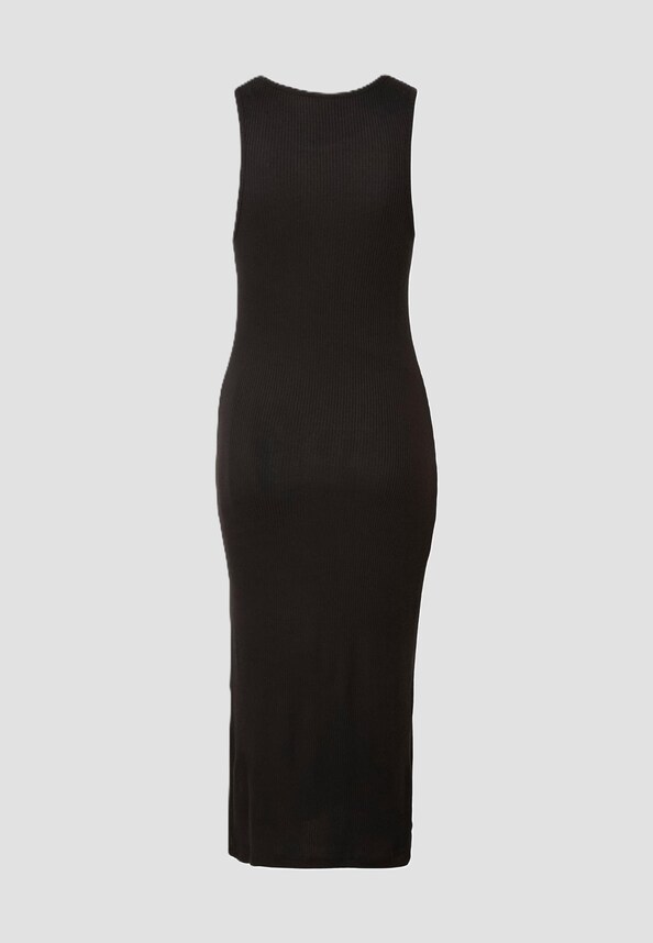 Ladies Long Racerback Rib Dress-3