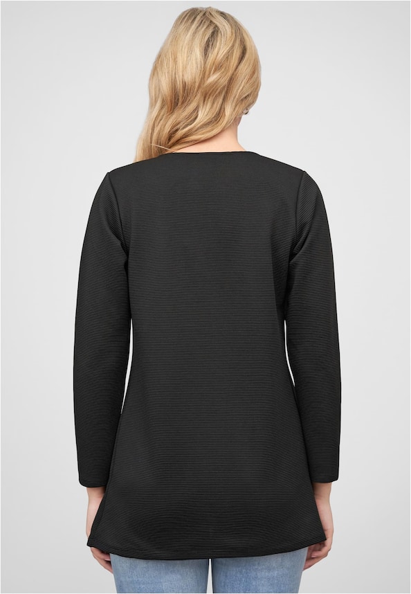 Cloud5ive Damen Strickjacke offener ribbed Cardigan-1