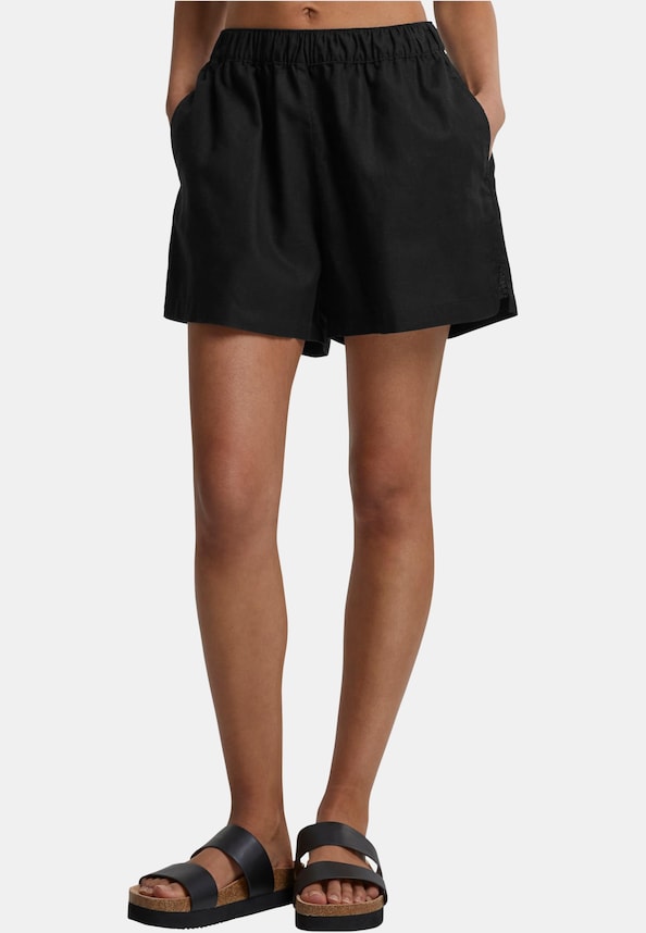 Ladies Linen Mixed Boxer Shorts-0