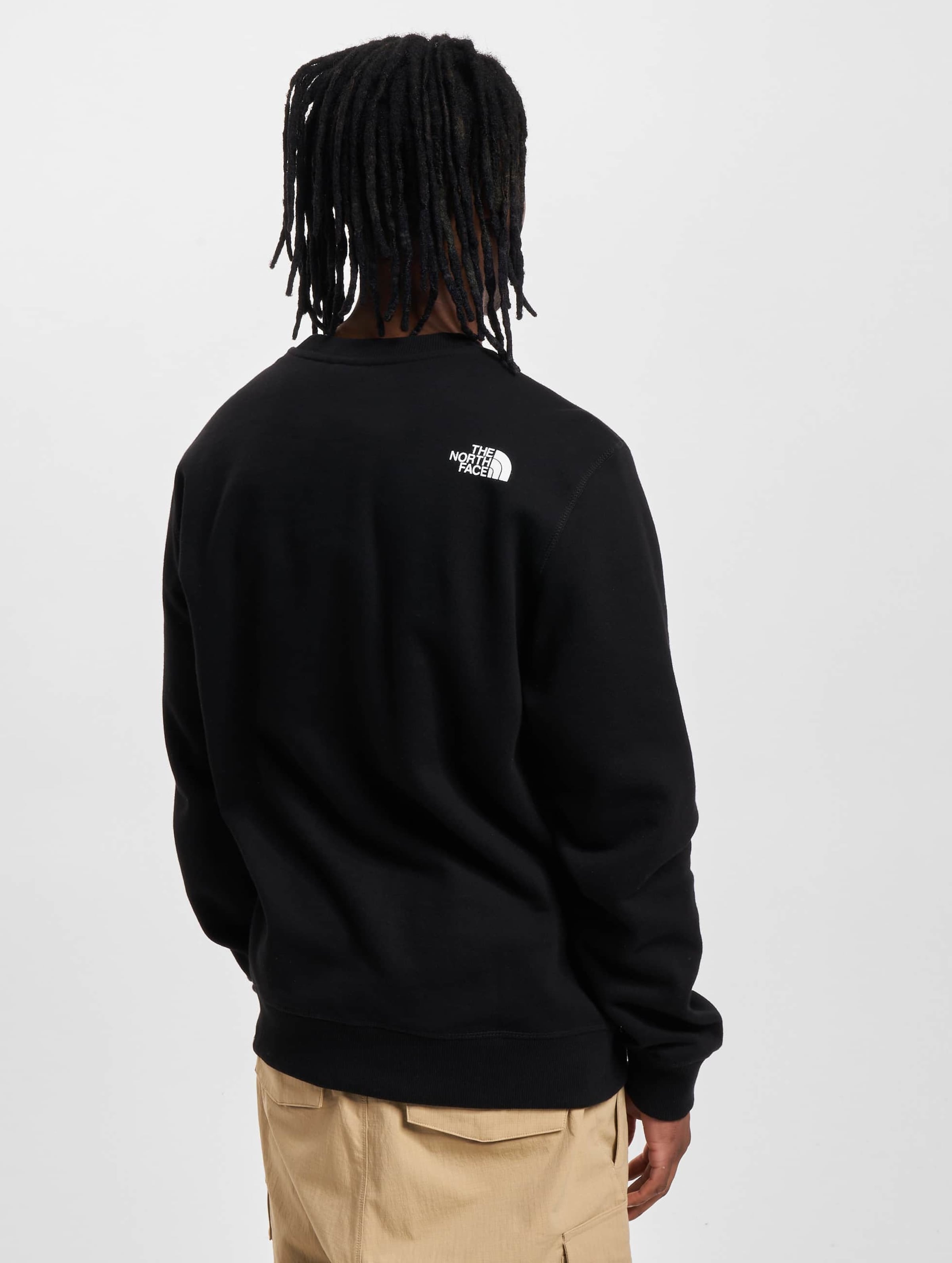 The north face black sweatshirt hot sale