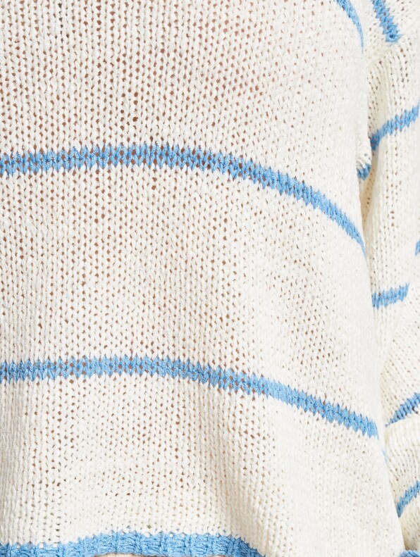 7/8 Stripe O Neck Knit -3