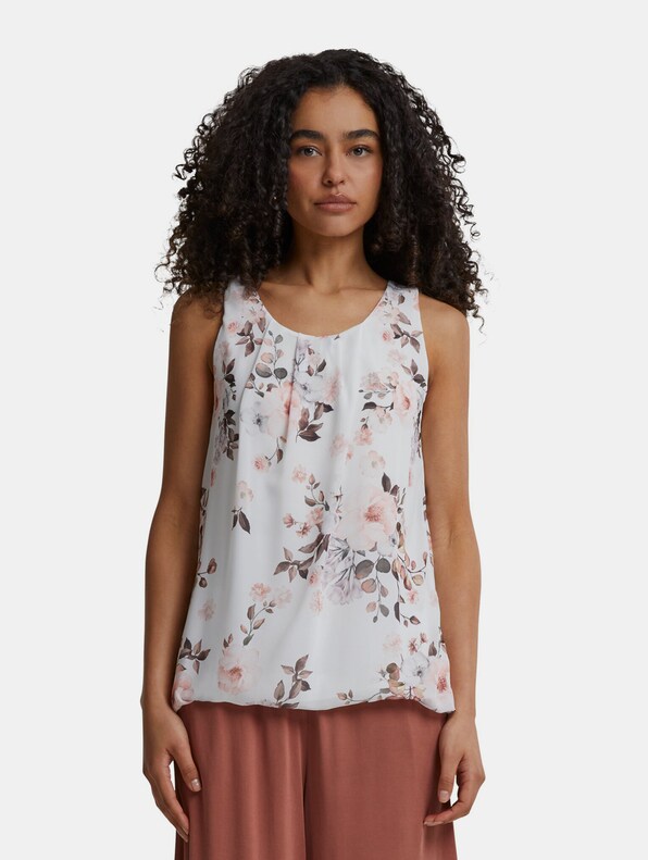 Cloud5ive Chiffon Flower Print Tops-2