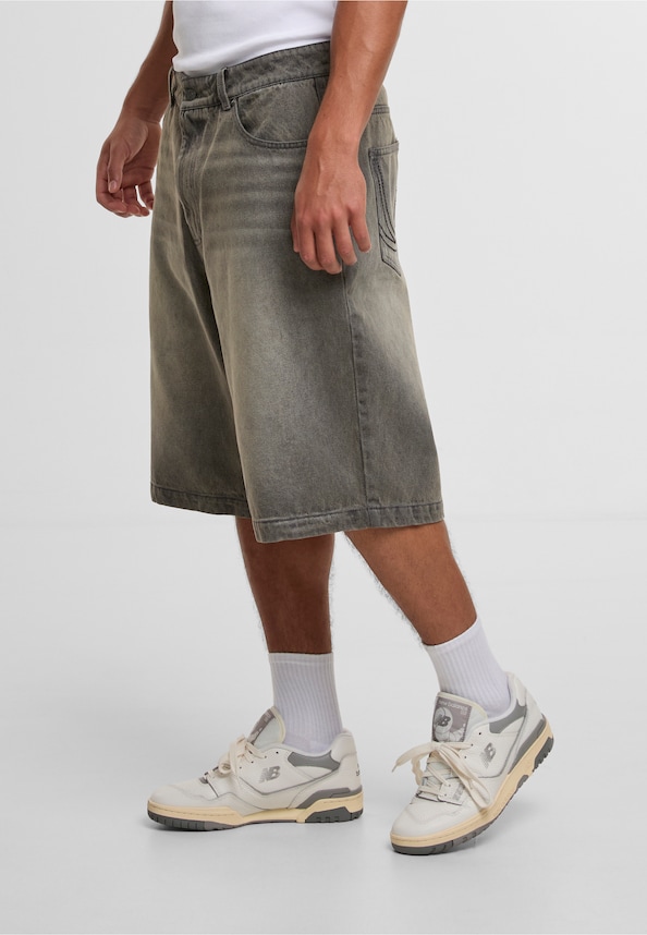 OG Washed Relaxed Baggy Jorts-2