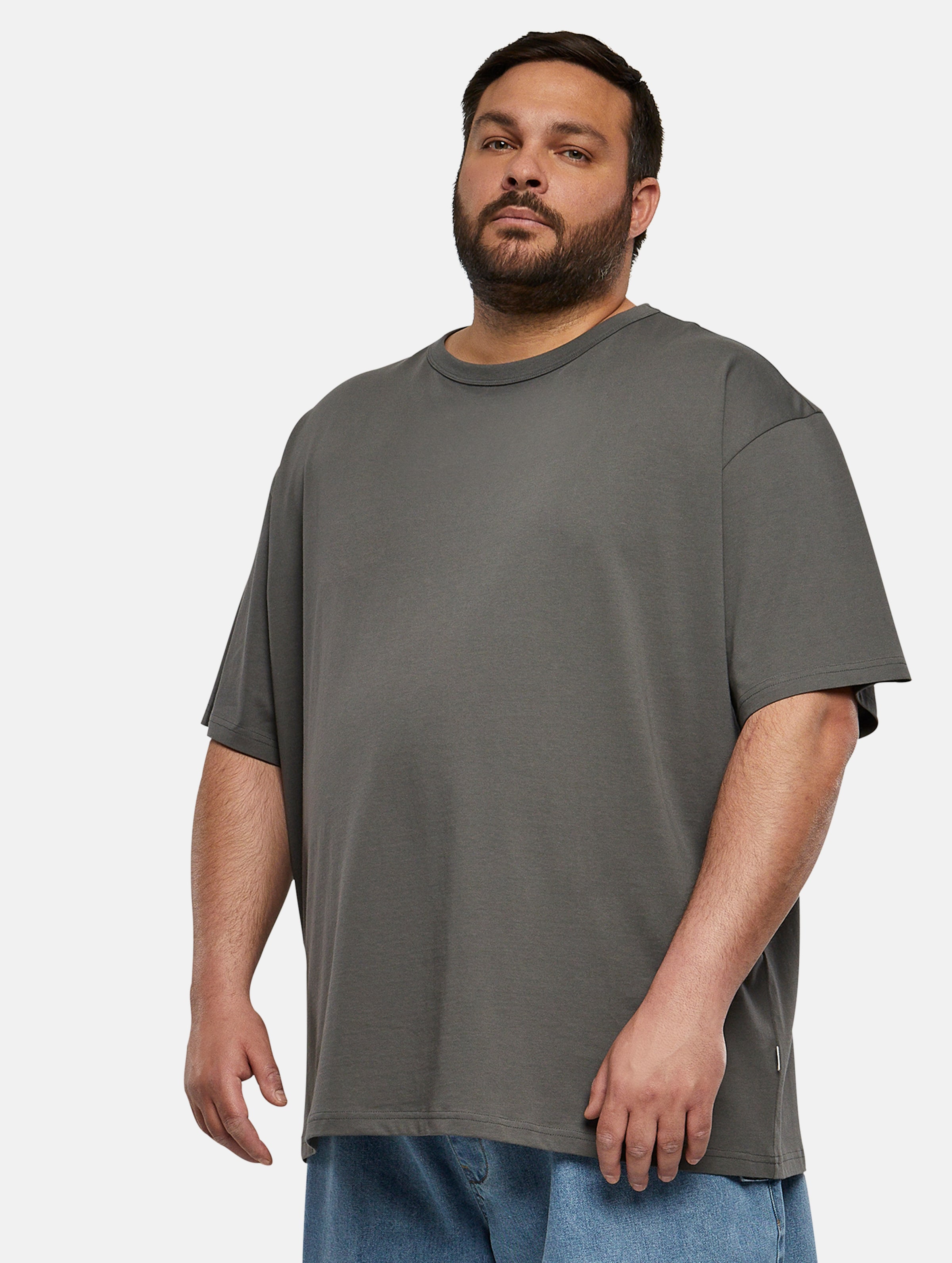 Urban Classics - Organic Basic Mens Tshirt - XXL - Grijs