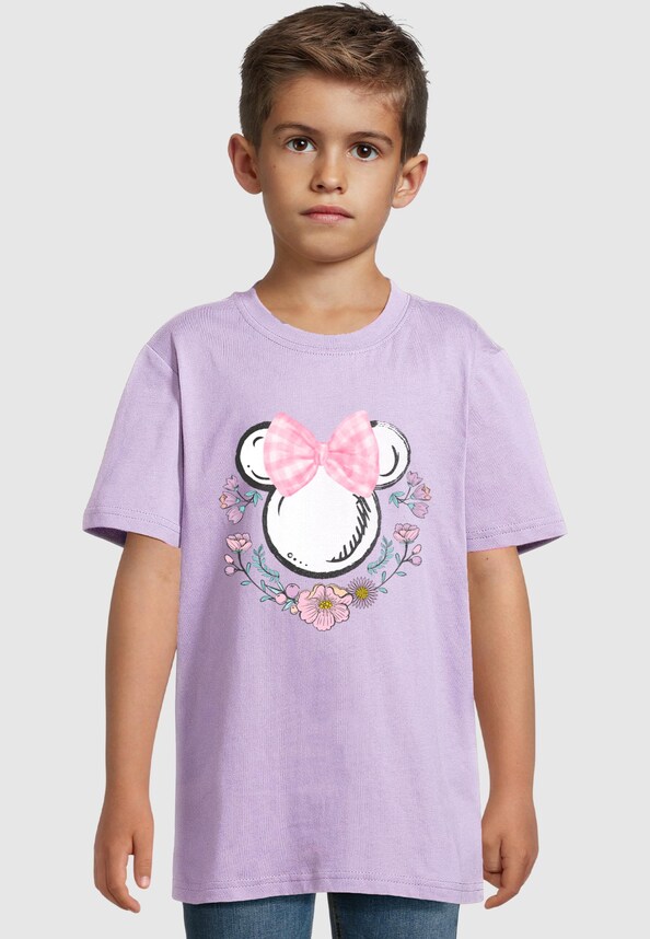 Kids Minnie Mouse - Flowers Logo Basic Tee 2.0-0