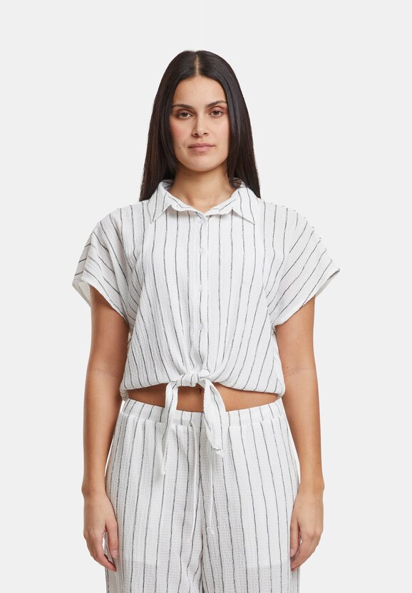 Ladies Structured Striped Tied-2