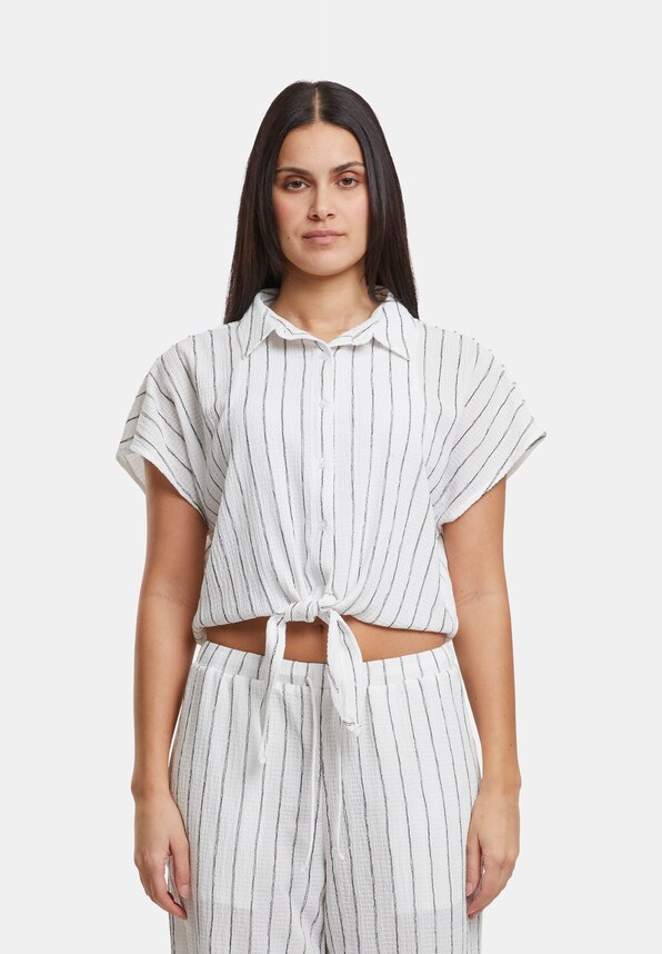 Ladies Structured Striped Tied-2