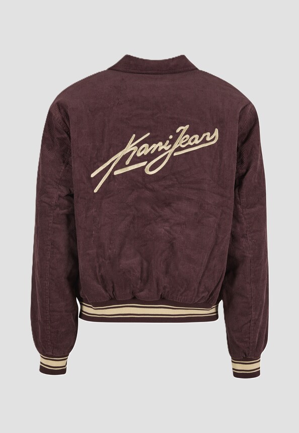 Kani Jeans Corduroy Oversized College Jacket-3