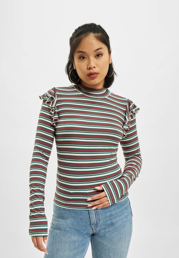 Rib Striped Volant-2