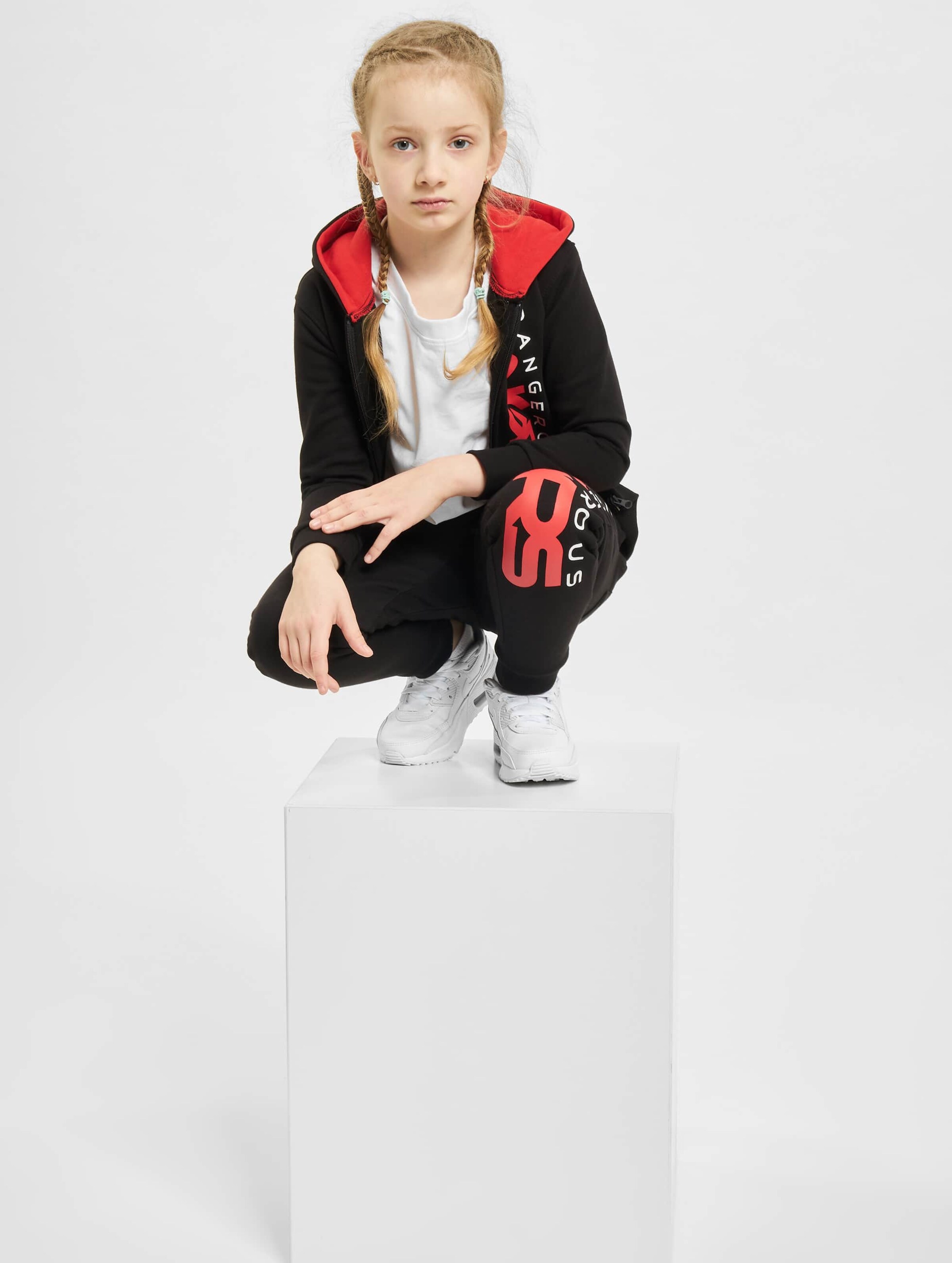 Dangerous DNGRS Classic Kids Sweatsuit Kinderen op kleur zwart, Maat 98