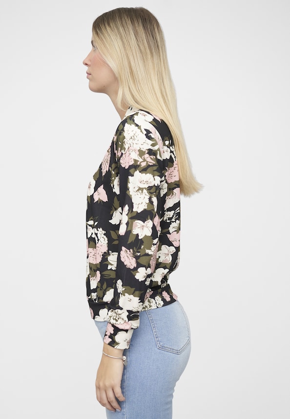 Blouson Jacket with floral print-2