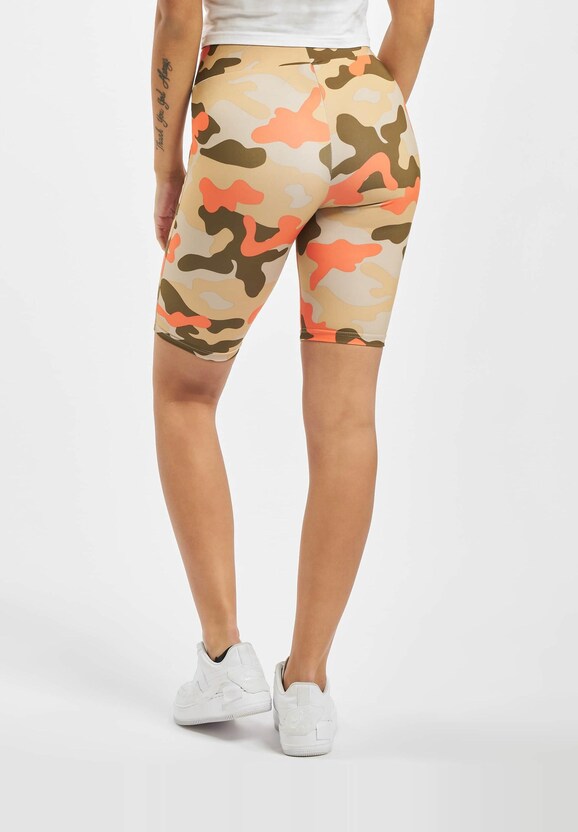 Ladies High Waist Camo Tech Cycle Double Pack-1