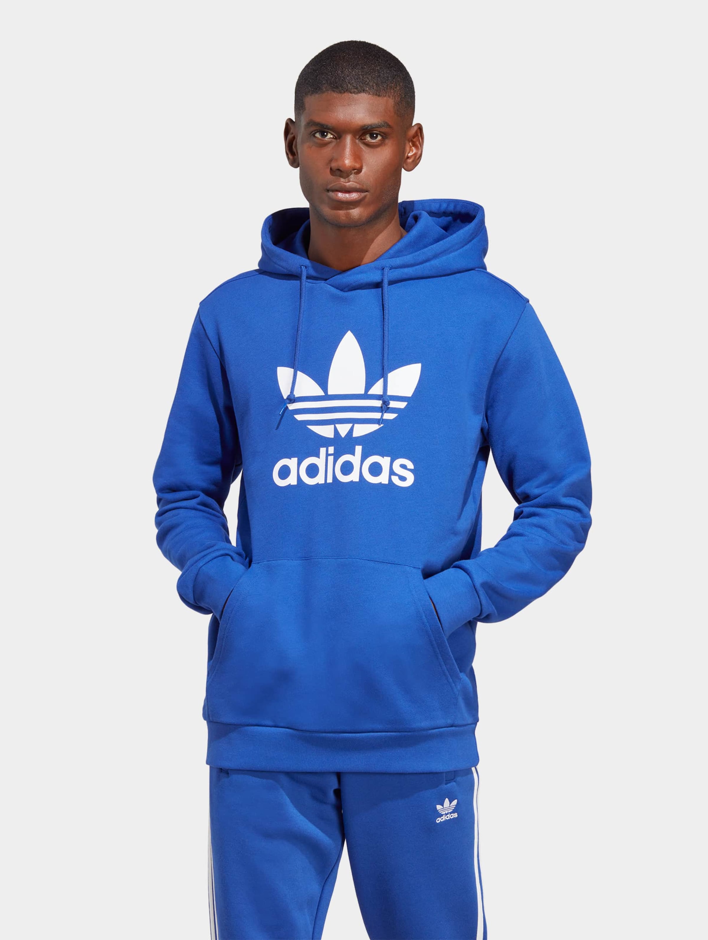 Adidas trefoil sales hoodie cheap