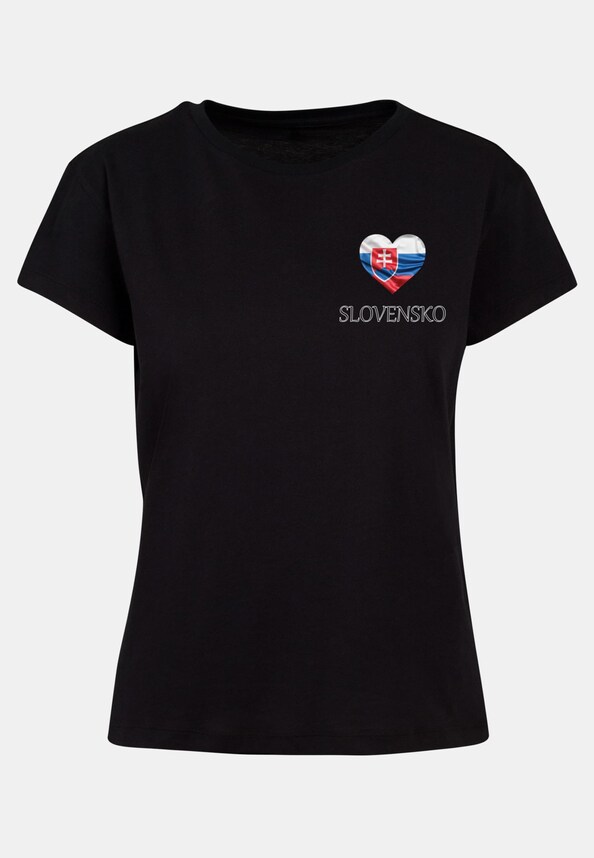 Ladies Merchcode Football - Slovakia T-shirt-4