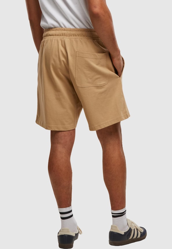 Heavy Jersey Pintuck Track Shorts-1