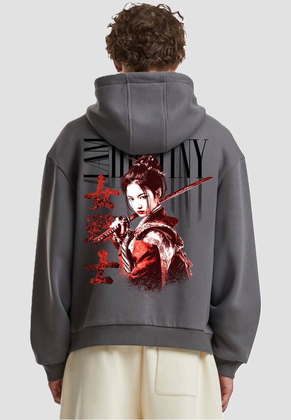I Am Destiny Fluffy Zip Hoody-1
