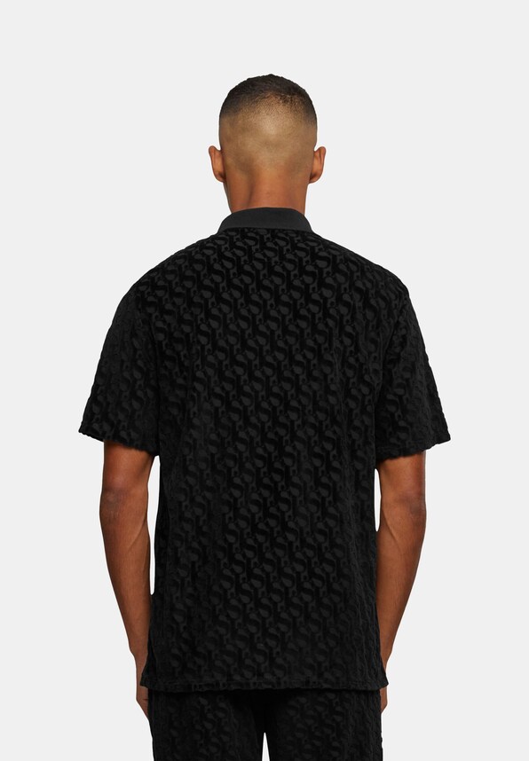 Monogram Logo Devoré Velours-1