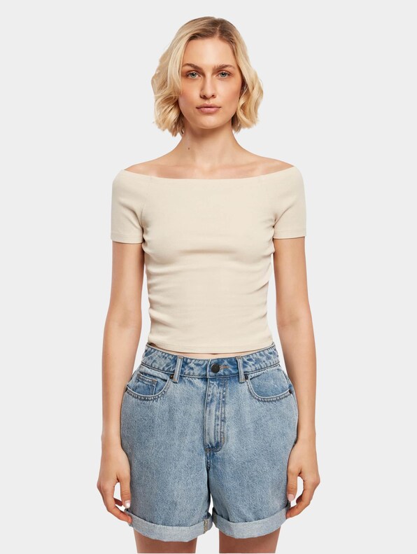 Ladies Off Shoulder Rib-3