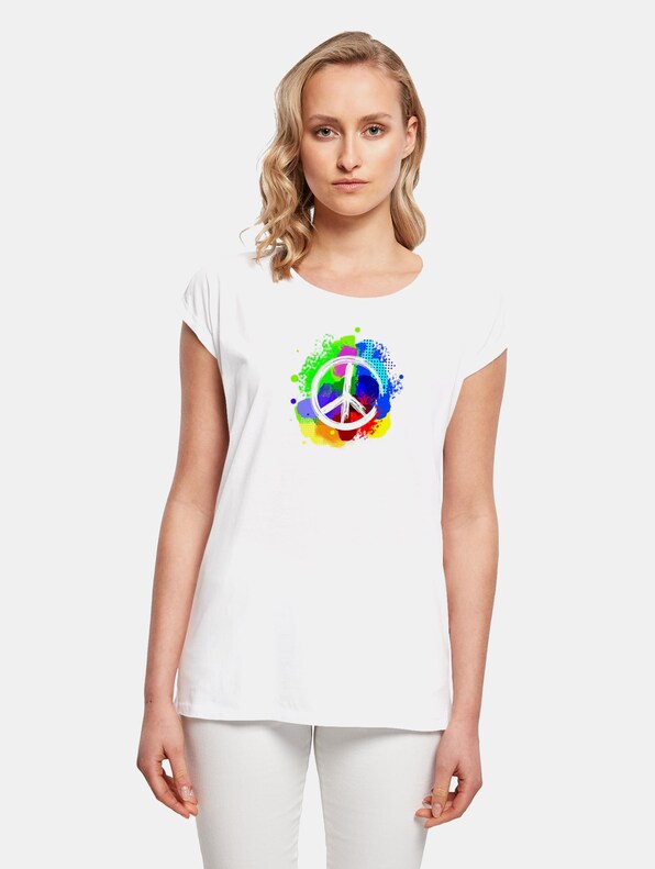 Ladies Peace - Graffiti  Extended Shoulder-0