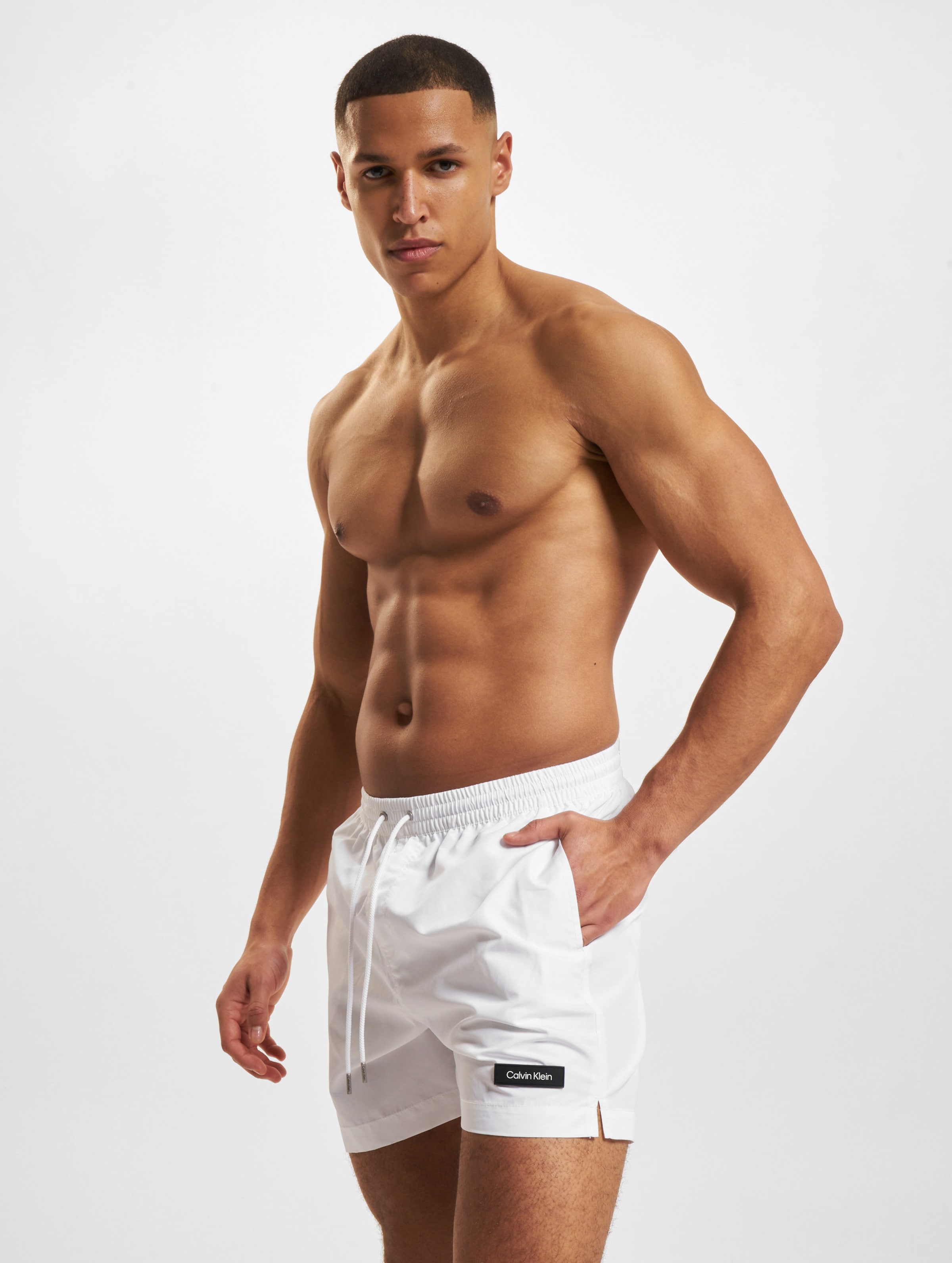 Calvin Klein Underwear Medium Drawstring Badeshorts Männer,Unisex op kleur wit, Maat M