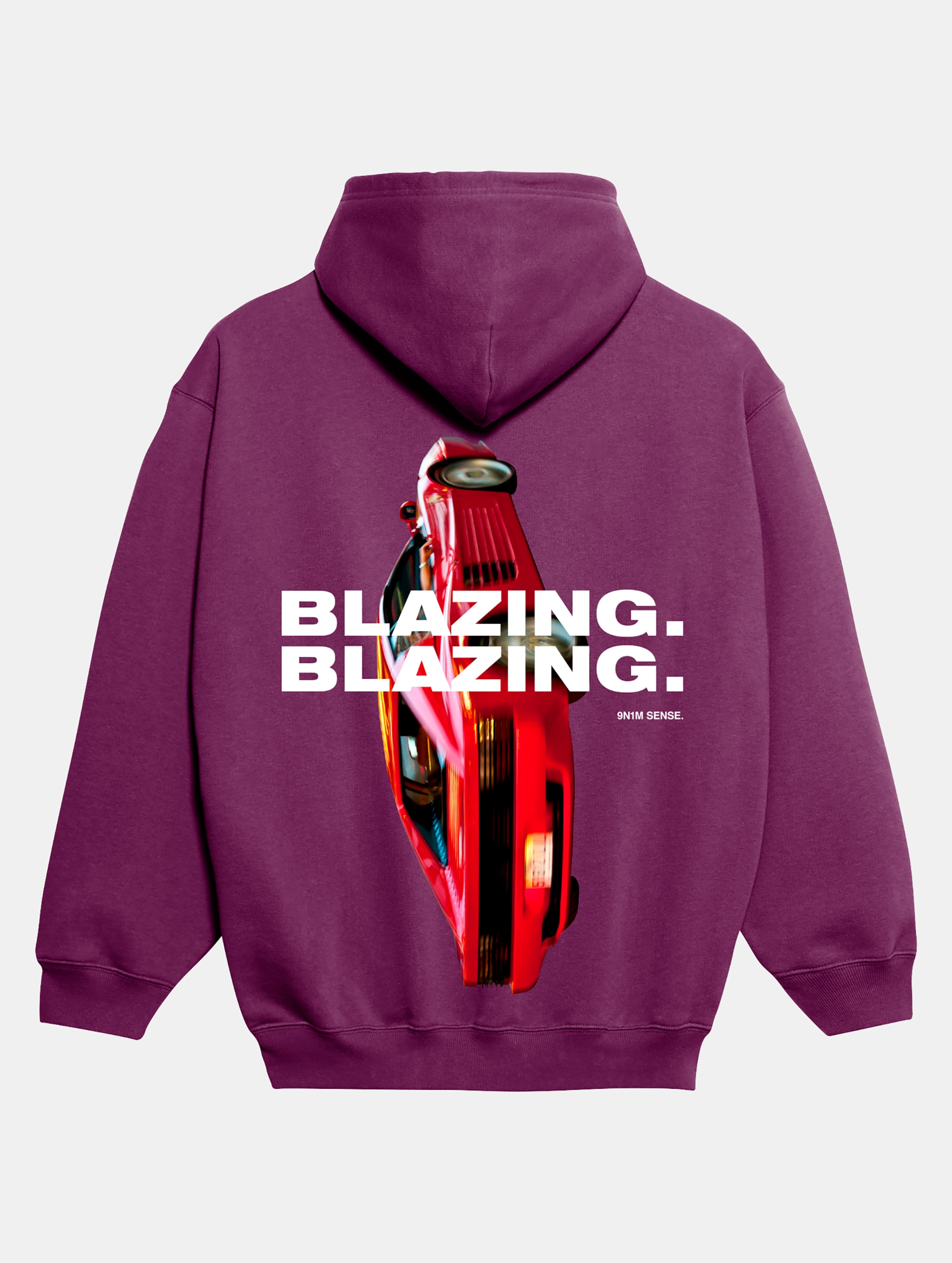 9N1M SENSE BLAZING Hoodie Männer,Unisex op kleur violet, Maat L