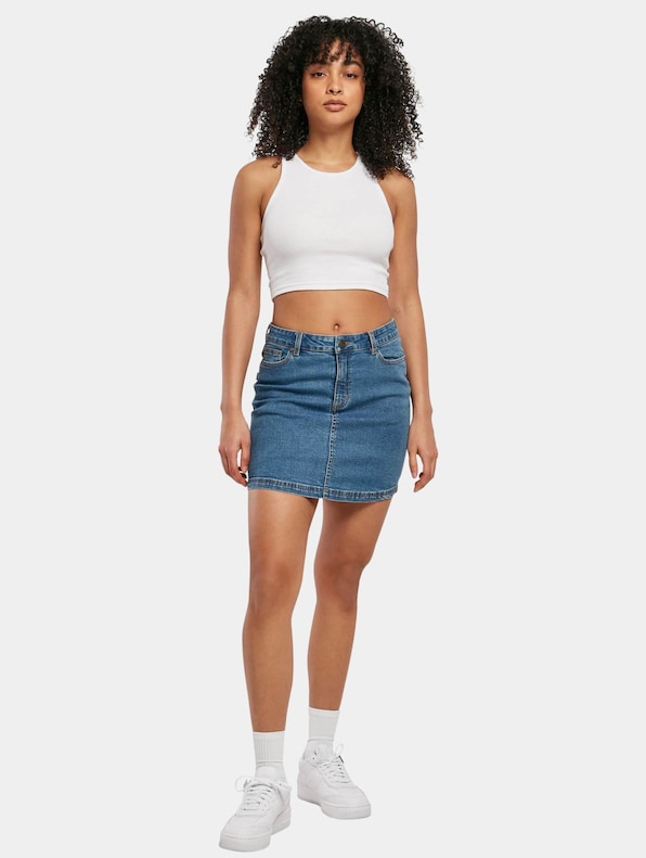 Ladies Organic Stretch Denim Mini -3