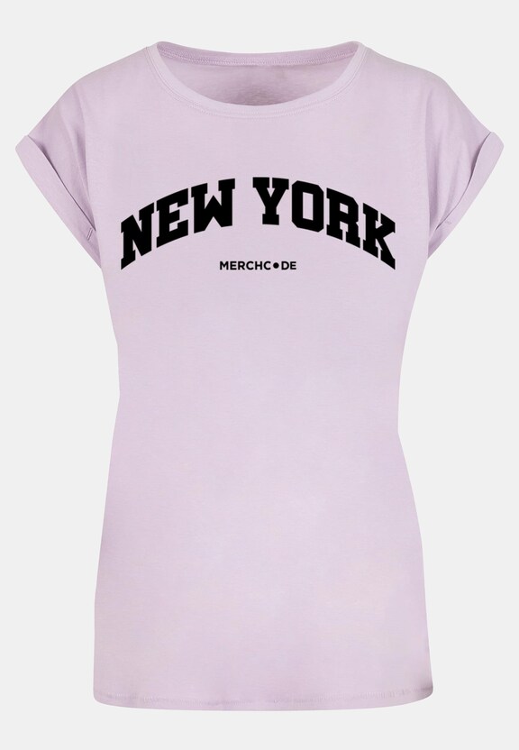 Ladies New York Wording - T-Shirt-4