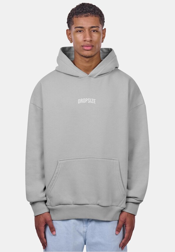 HEAVY OVERSIZE MIDDLE LOGO HOODIE-0