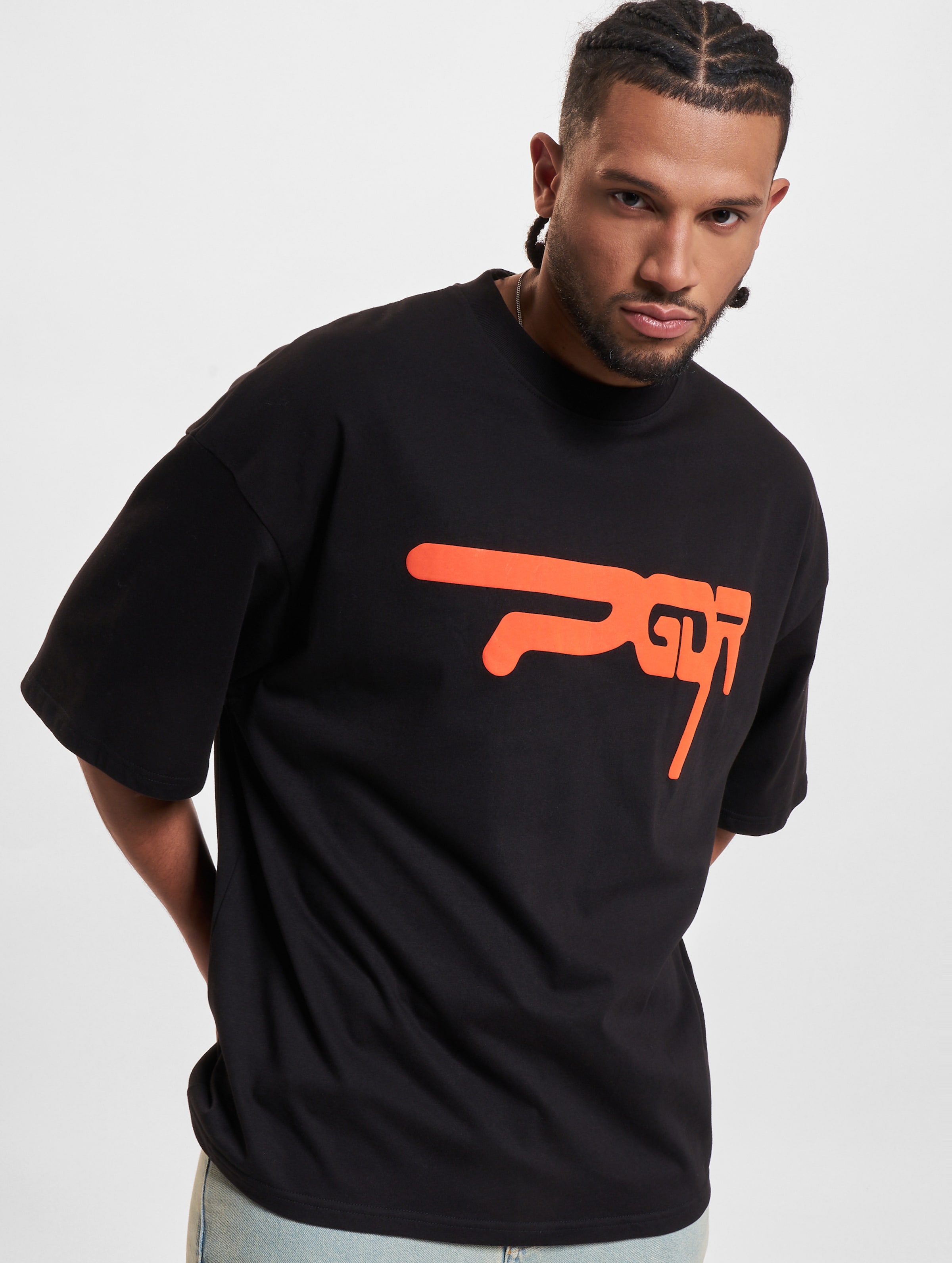 PEGADOR Zero Boxy T-Shirt Mannen op kleur zwart, Maat XXL