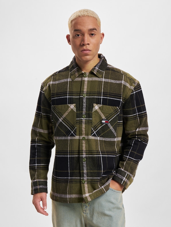 Tommy Jeans Brushed Check Overshirt Hemden-2