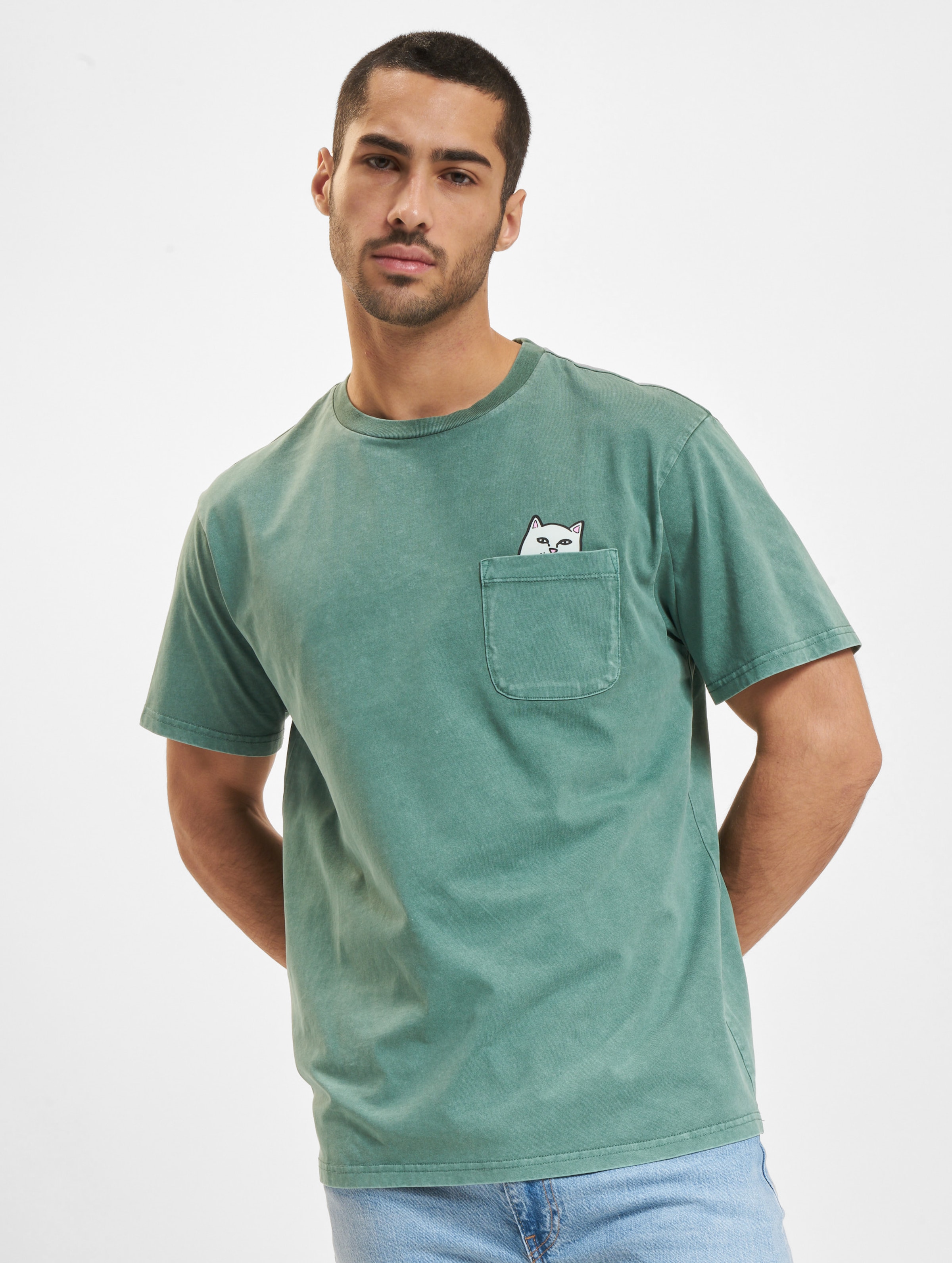 Rip N Dip Lord Nermal Pocket T-Shirt Männer,Unisex op kleur groen, Maat M