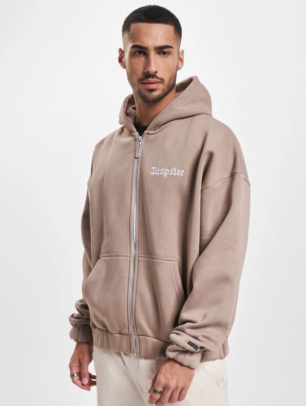 Dropsize Super Heavy Oversize Zip Hoody-2