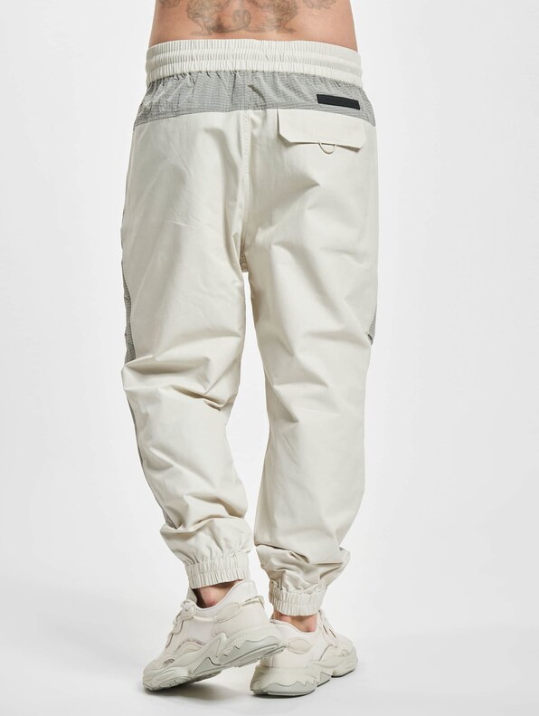 Calvin Klein Mix Media Ripstop Sweat Pants Eggshell-1