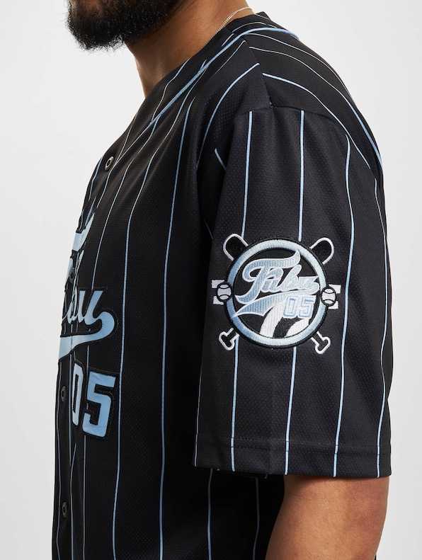FM232-003-1 FUBU Varsity Pinstripe Baseball Jersey-4