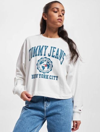 Tommy Jeans Crop College Logo Sweater
