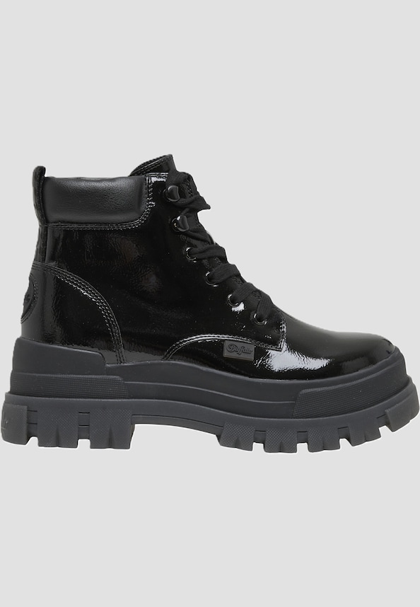 ASPHA LACE UP MID - VEGAN PATENT-1