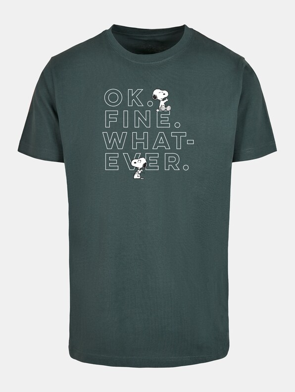 Peanuts - Ok Fine Whatever T-Shirt Round Neck-2