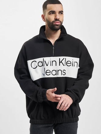 Calvin Klein Jeans Bold Logo Colorblock Half Zip
