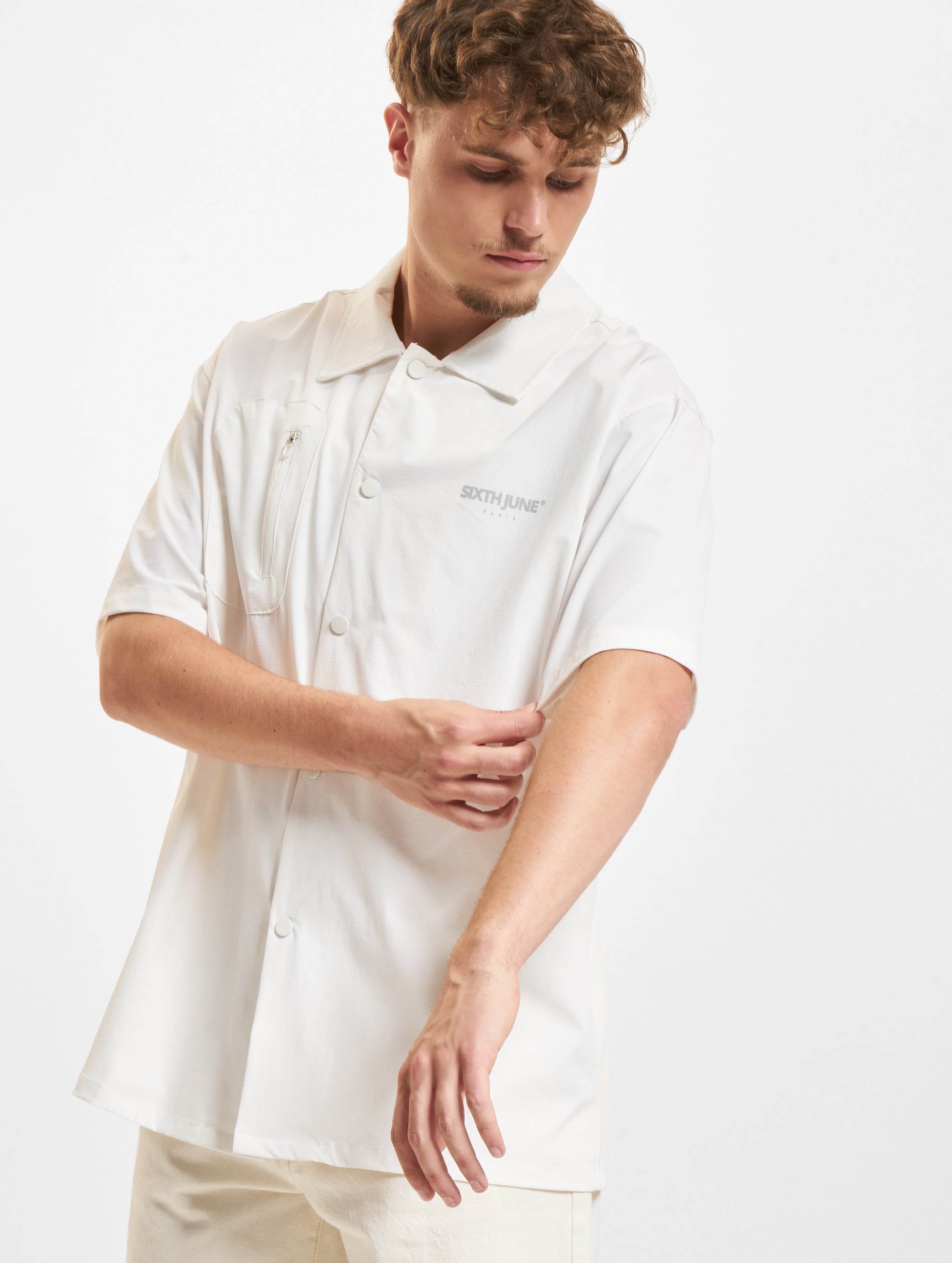 Sixth June Nylon Tech Shirt Männer,Unisex op kleur wit, Maat XL