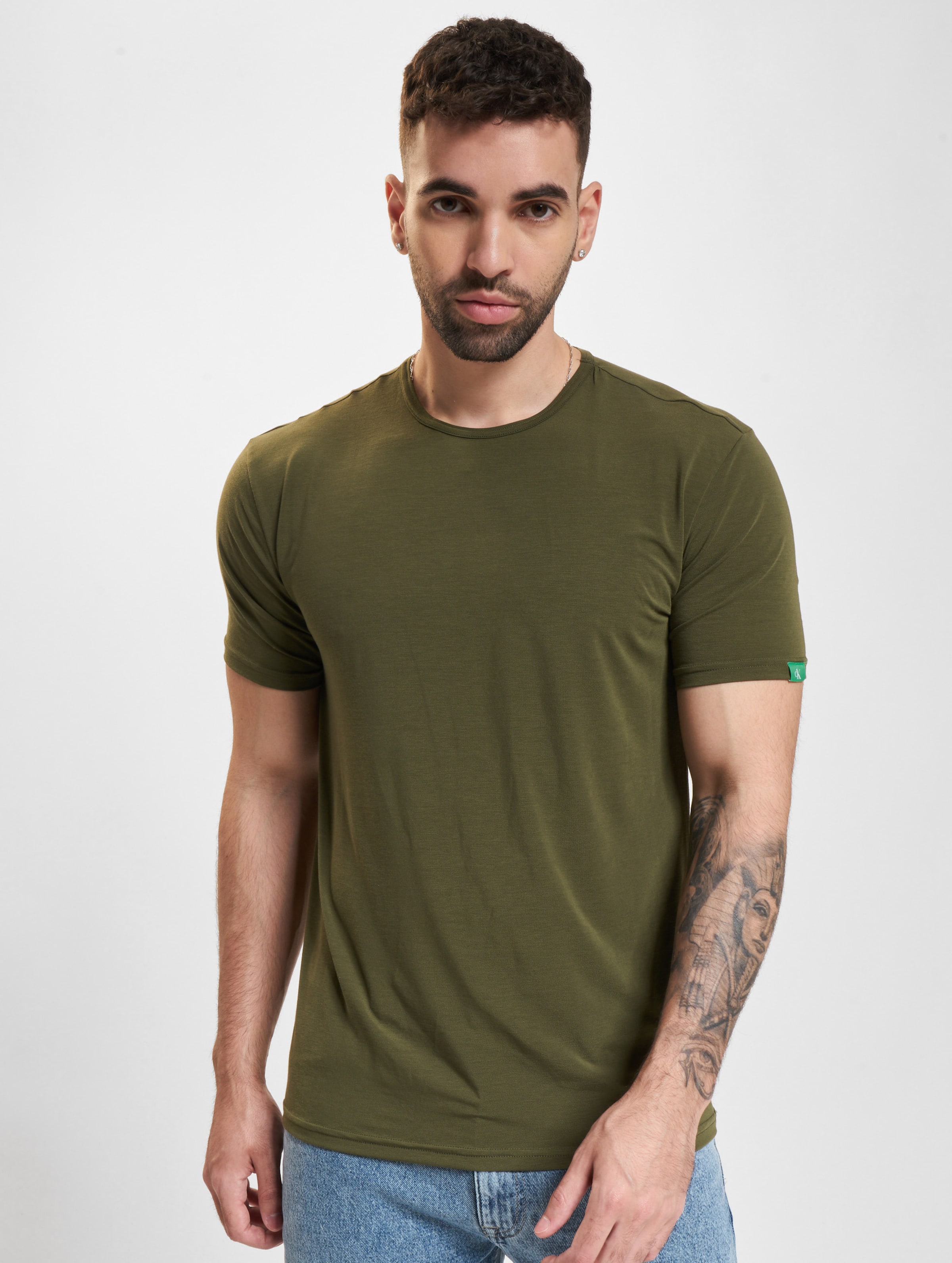 Calvin Klein Underwear Crew Neck T-Shirt Männer,Unisex op kleur groen, Maat L