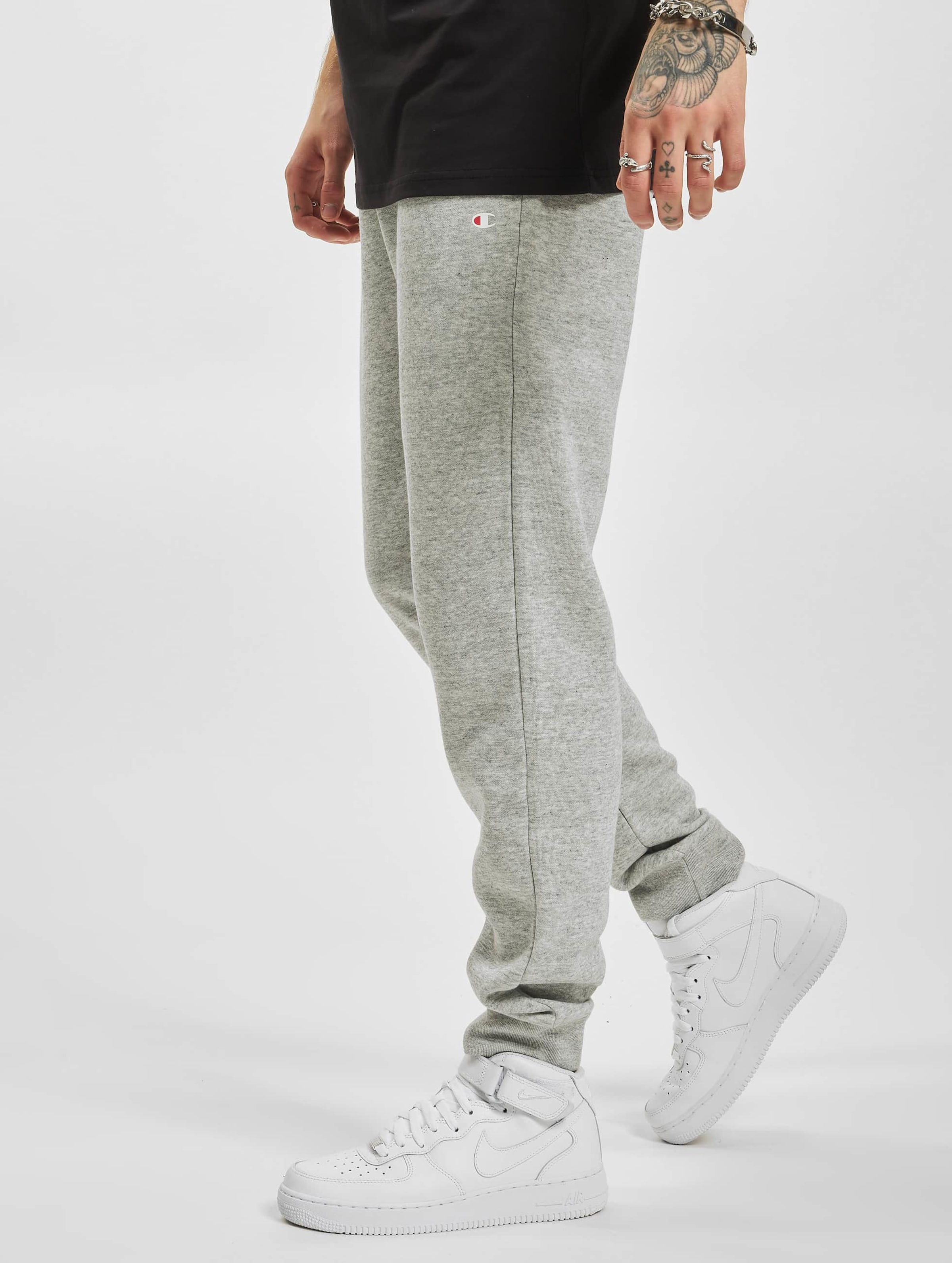 Champion reverse weave small cheap logo oxford grey sweatpants