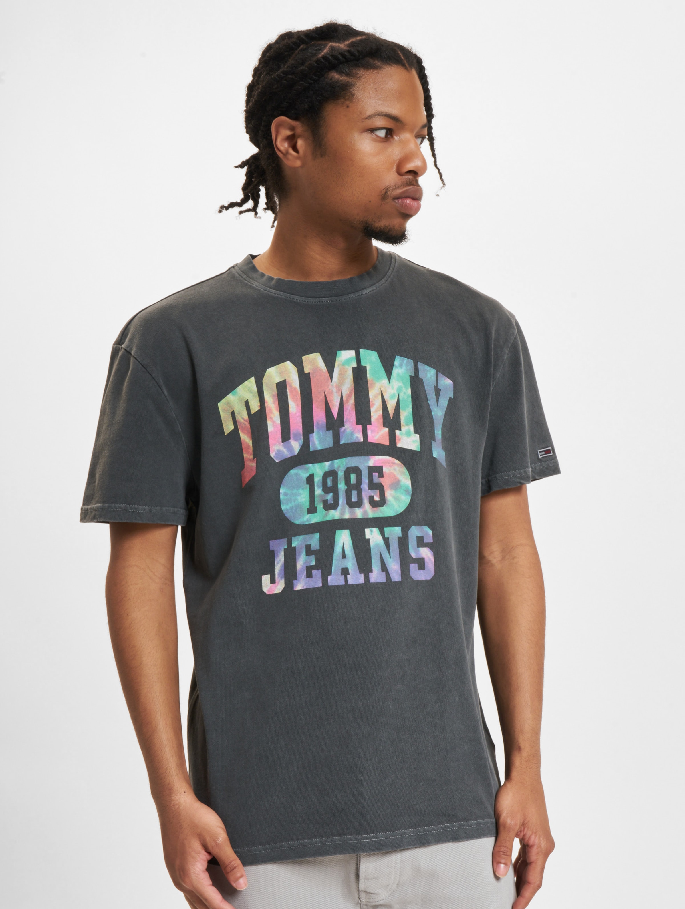 Tommy Jeans Collegiate T-Shirt Männer,Unisex op kleur zwart, Maat M