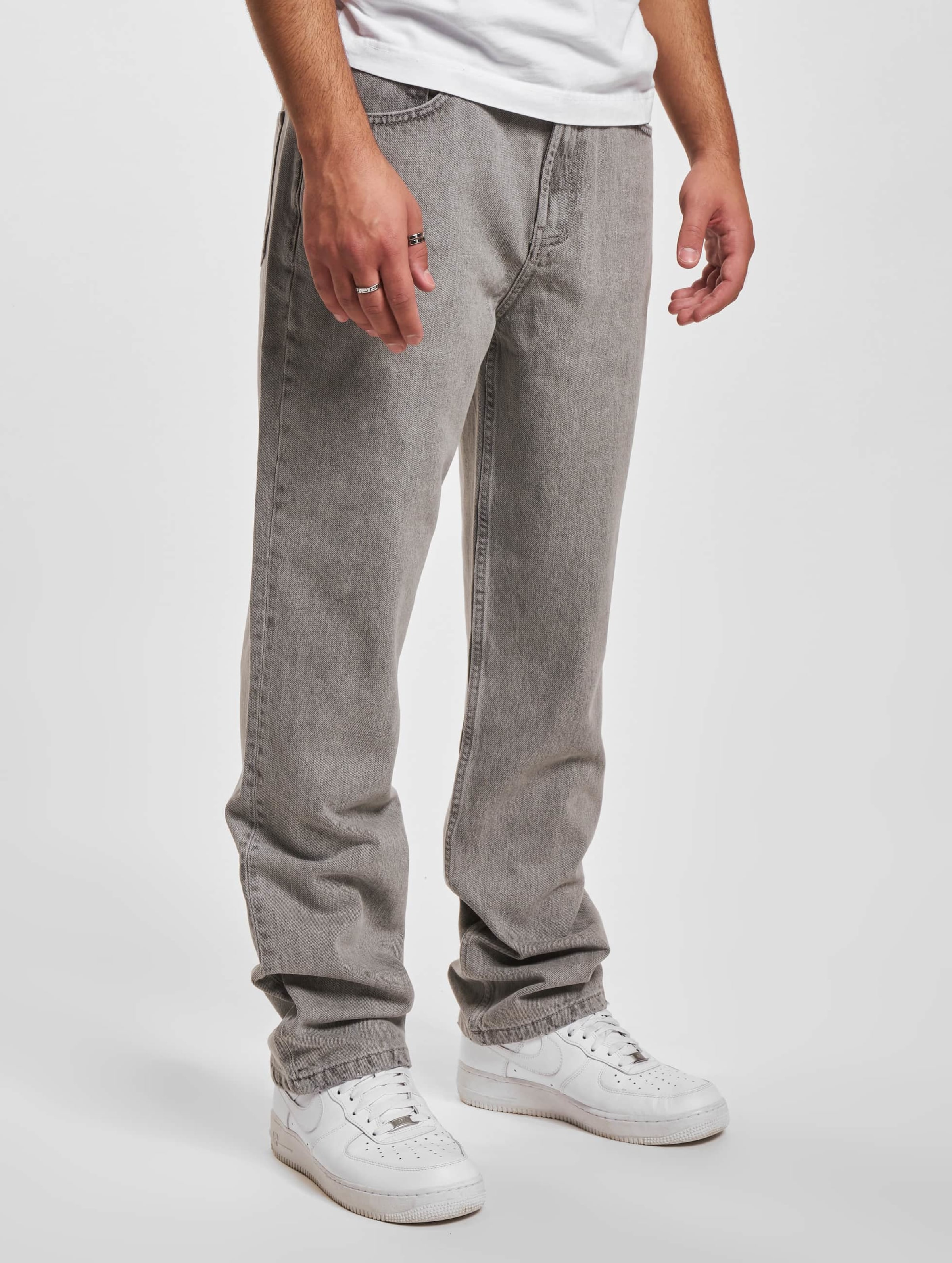 DEF Kant Straight Fit Jeans Mannen op kleur grijs, Maat 34