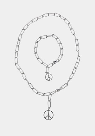 Y Chain Peace Pendant 
