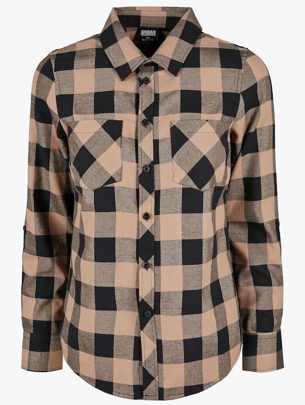 Ladies Turnup Checked Flanell -4