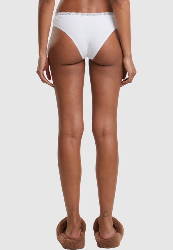 Ladies Basic Cotton Brazilian Lace 5-Pack-9