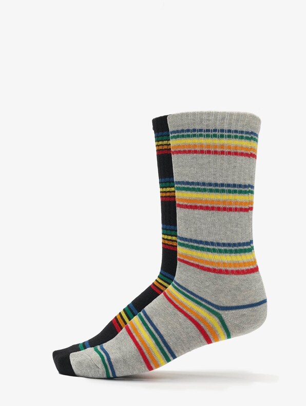 Rainbow Stripes Socks 2-Pack-0